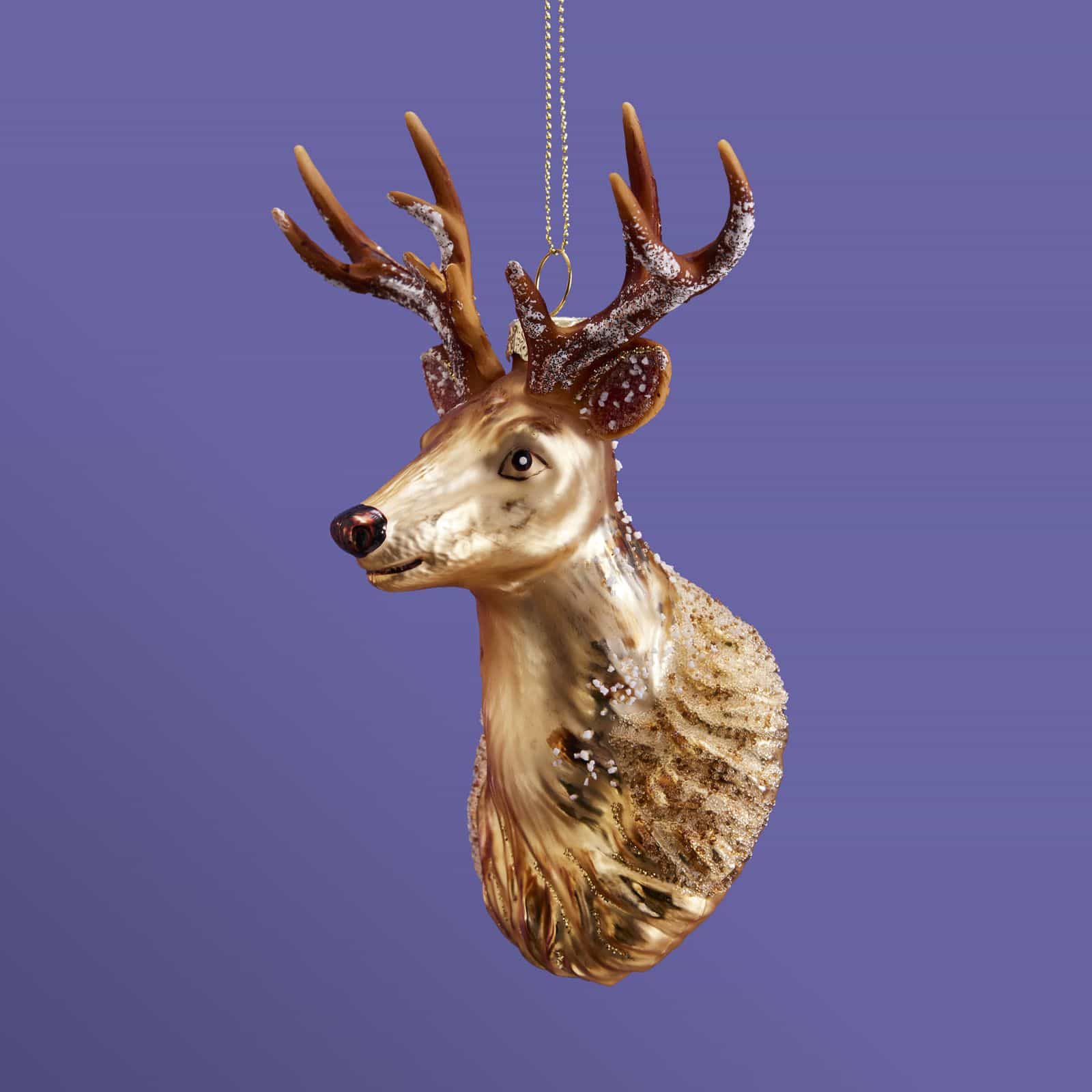 Decorative hanger Deer Harry, Gold
