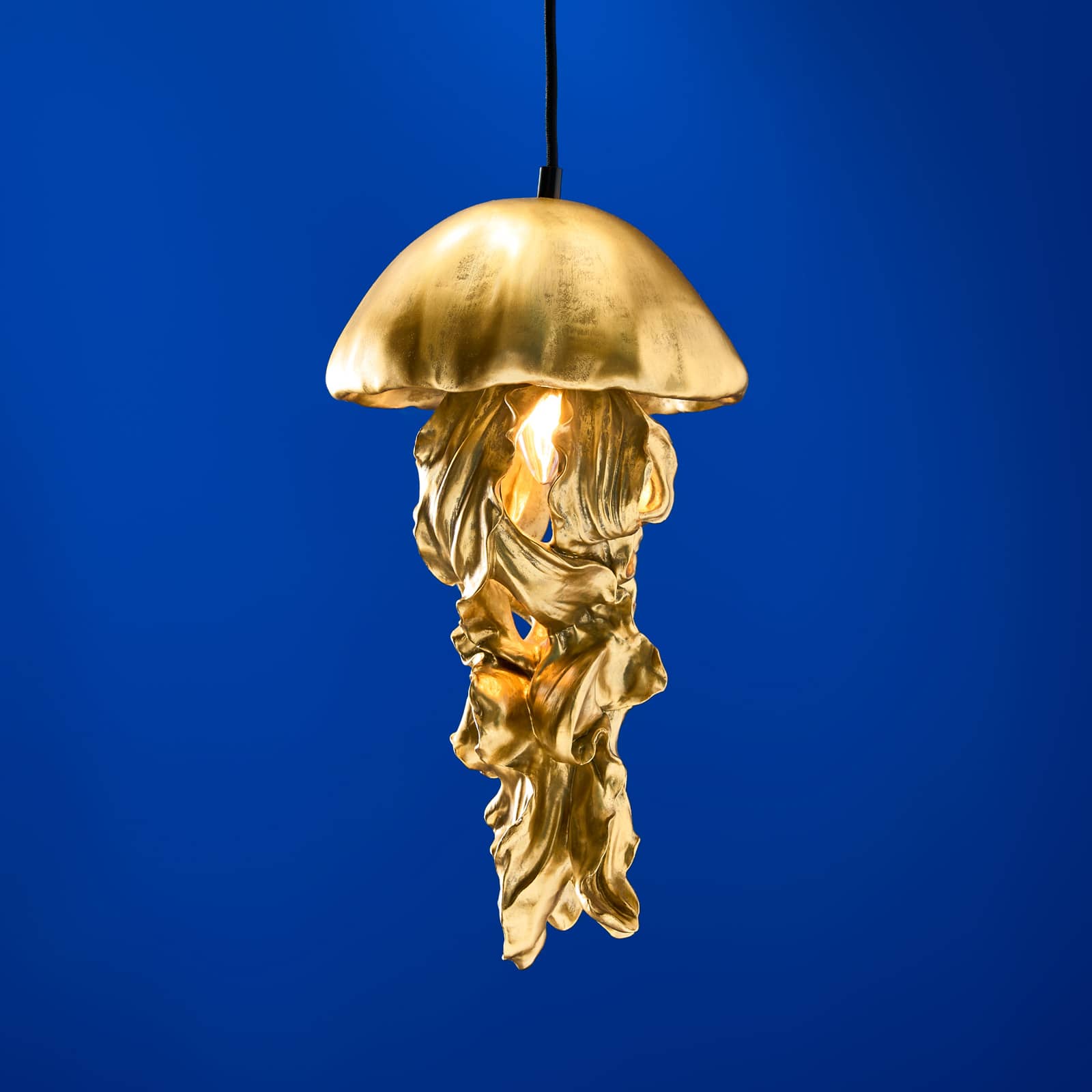 Ceiling light jellyfish Ava, gold