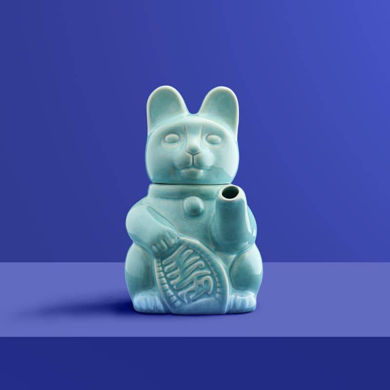 MIYU DesignerTeekanne im Stil der japanischen Winkekatze