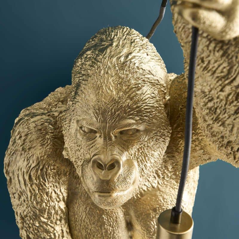 Wall Lamp Gorilla Jungle Jack, gold